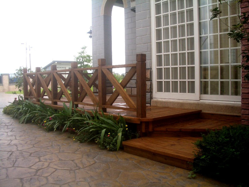 庭園造景木平台