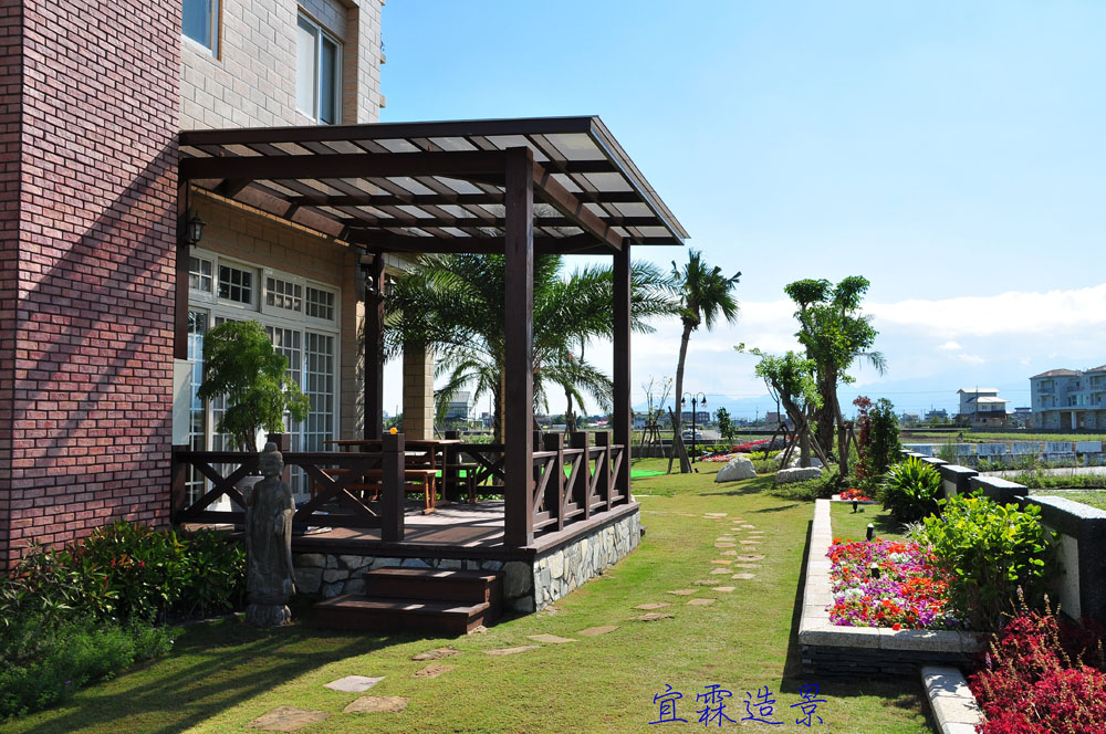 庭園造景木作涼亭